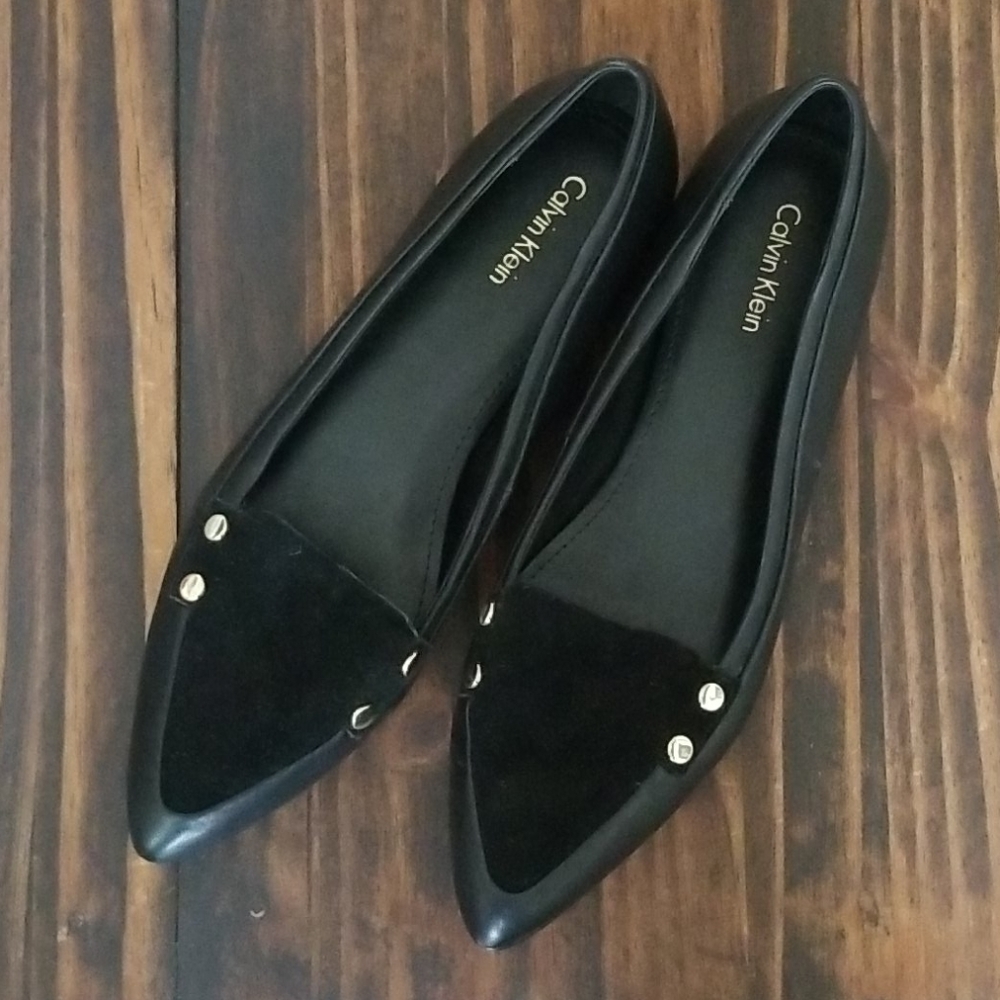 Calvin Klein Black Flats